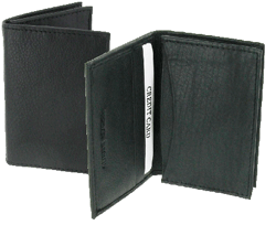 NC25 Black Leather Credit Card/Business Card Case 