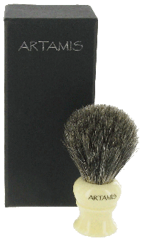 SHV55 - Mixed Badger Shaving Brush With Ivory Coloured Handle
